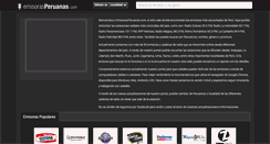 Desktop Screenshot of emisorasperuanas.com